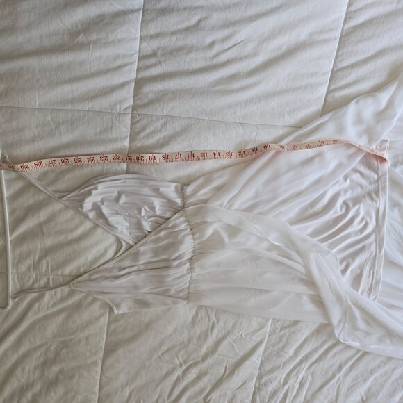 BEBE High-Low Flowy White Summer Dress - XXS - Picture 3 of 5